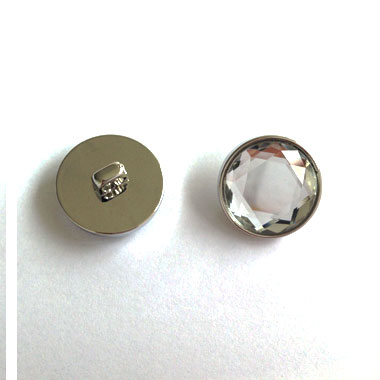 Bottone acrilico con castone