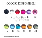 GOCCIA MARRONE/SMOKED TOPAZ ACRILICA CON FORI