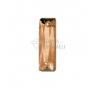 RETTANGOLO MARRONE/SMOKED TOPAZ CON FORI