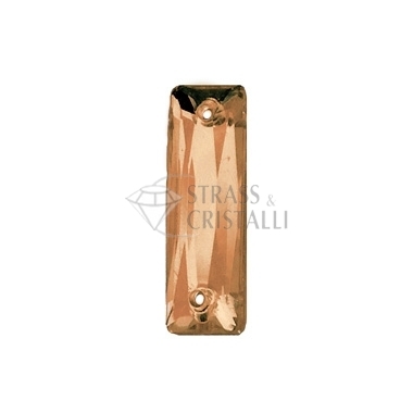 RETTANGOLO MARRONE/SMOKED TOPAZ CON FORI