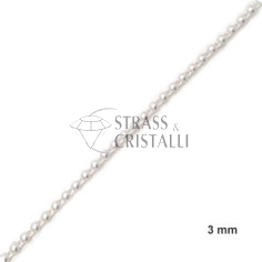 PASSAMANERIA CON PERLA 3 MM