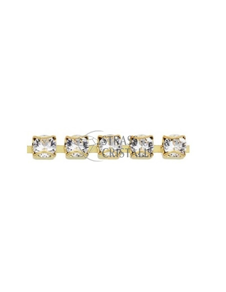 CATENA STRASS LUNETTA SS16 ORO