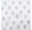 Gallon strass CON RETE BIANCO/CRY 4 strass