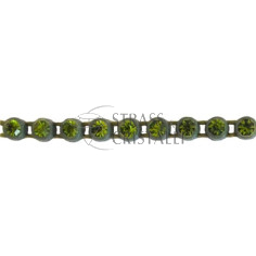 GALLON STRASS VERDE OLIVA