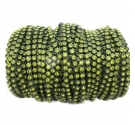 GALLON STRASS VERDE OLIVA