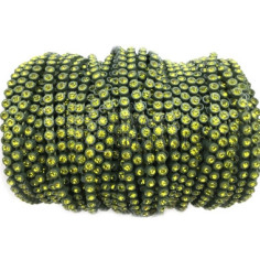 GALLON STRASS VERDE OLIVA 2