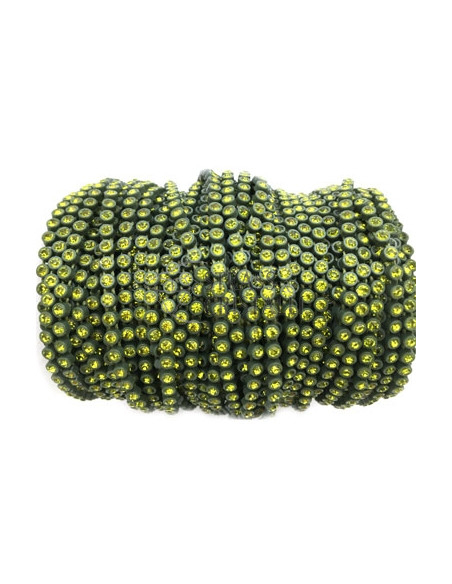 GALLON STRASS VERDE OLIVA