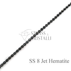GALLON STRASS JET HEMATITE 2