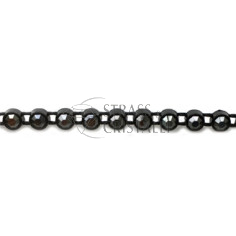 GALLON STRASS JET HEMATITE