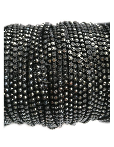 GALLON STRASS JET HEMATITE