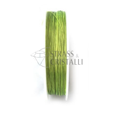 CAVETTO IN ACCIAIO Ø 0,38mm  COL 15 VERDE CHIARO 2