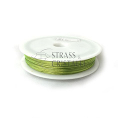CAVETTO IN ACCIAIO Ø 0,38mm  COL 15 VERDE CHIARO