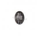 Ovale in cristallo con castone GRIGIO