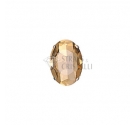 Ovale in cristallo con castone MARRONE