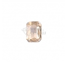 Ottagono in cristallo con castone MARRONE