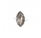 Ovale in cristallo con castone GRIGIO