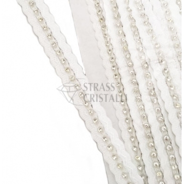 Passamaneria elastica con strass