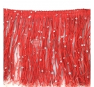 Frangia con paillettes ROSSA