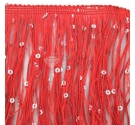 Frangia con paillettes ROSSA
