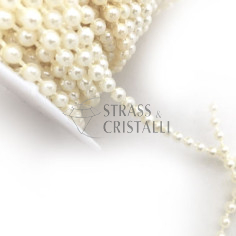 CATENELLA CON PERLA TONDA 4 MM 2