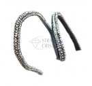 FILO DI STRASS MODELLABILE NERO/AB