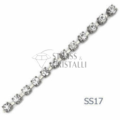 CATENA STRASS SS17 NIKEL/CROMO 4 mm