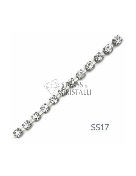 CATENA STRASS SS17 NIKEL/CROMO 4 mm