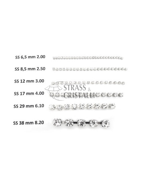 CATENA STRASS SS17 NIKEL/CROMO 4 mm