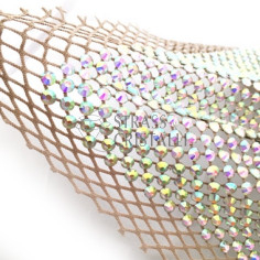 RETE CARNE CON STRASS SS20 AB