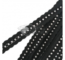 Passamaneria elastica con strass