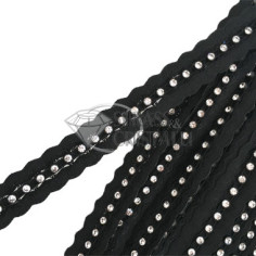 Passamaneria elastica con strass 2