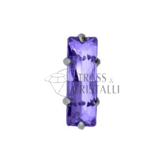 BAGUETTE VIOLA CON CASTONE
