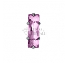 BAGUETTE ROSA CON CASTONE