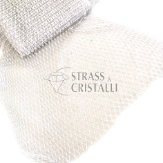 GALLON RETE BIANCO/CRY 46/47 strass 2