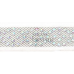 FETTUCCIA BIANCO CON STRASS SS12 AB