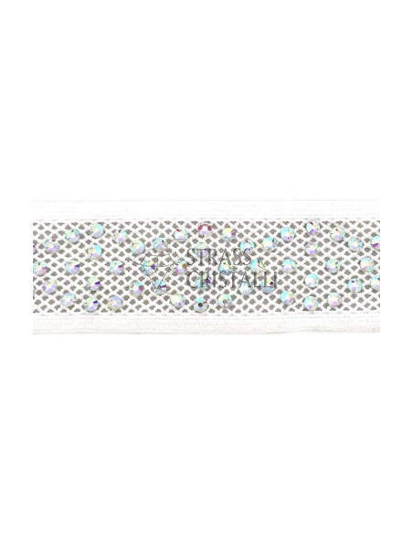 FETTUCCIA BIANCO CON STRASS SS12 AB