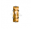 BAGUETTE MARRONE CON CASTONE