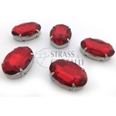 OVALE CON CASTONE ROSSO 2