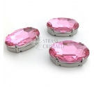 OVALE CON CASTONE ROSA