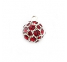 SFERA ARG CON STRASS ROSSO