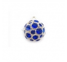 SFERA ARG CON STRASS BLU
