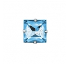 QUADRATO AZZURRO CON CASTONE