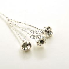 Fiorellino con 3 strass 2