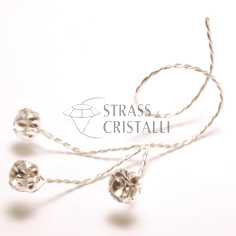 Fiorellino con 3 strass