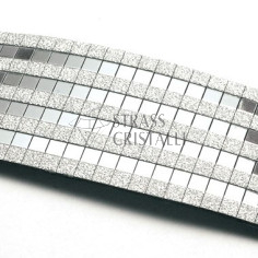 Foglio adesivo ARGENTO + GLITTER