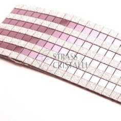 Foglio adesivo VIOLA + GLITTER