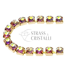 Catena strass LUNETTA SS16 ORO/AURORA BOREALE 2
