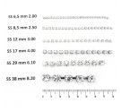 CATENA STRASS SS29 AB/ORO 6 mm