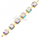 CATENA STRASS SS29 AB/ORO 6 mm
