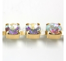 CATENA STRASS SS29 AB/ORO 6 mm
